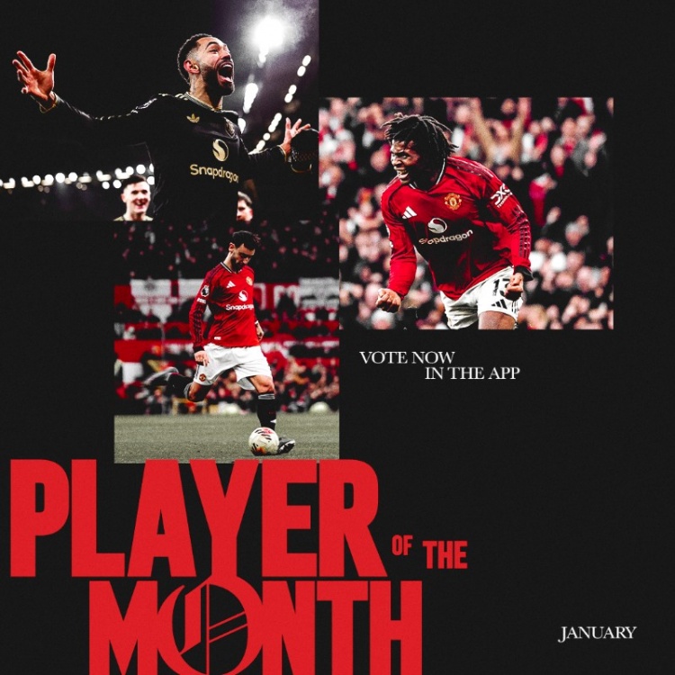 开云体育官网-曼联公布1月份最佳球员候选:库尼亚、多尔古和B费
